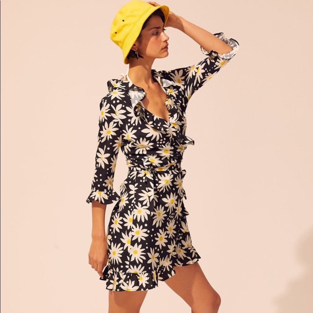 Solid & Striped Wrap Dress